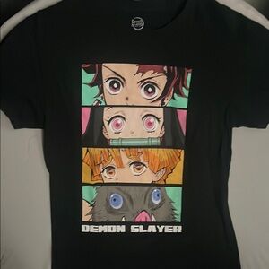 Kids Black Graphic T-Shirt